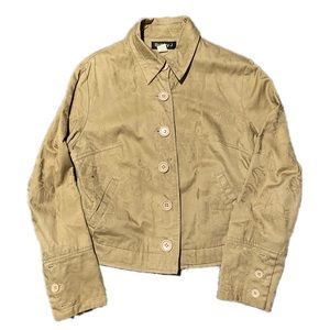 Bobby J Floral Print Jacket, Size Large Women